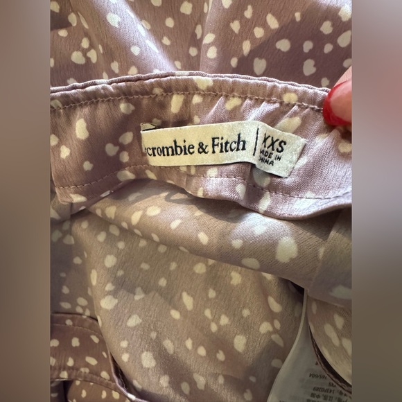 ABERCROMBIE & FITCH Side Slip Midi Skirt With Slit, Purple (XXS) - Picture 3 of 4